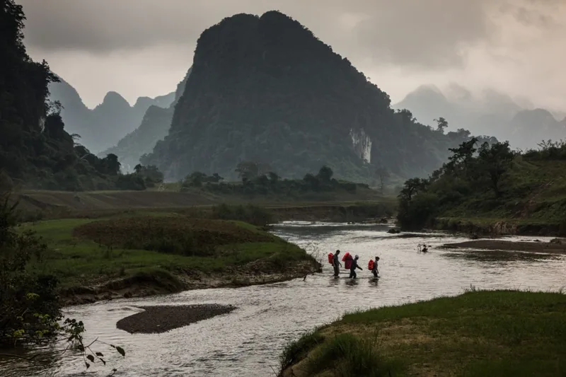 Tu Lan Cave System: On the way to Tu Lan Caving Center